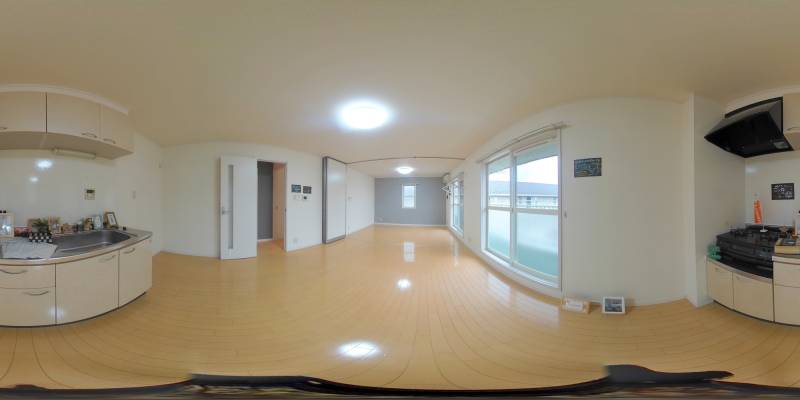 パノラマ画像キッチン