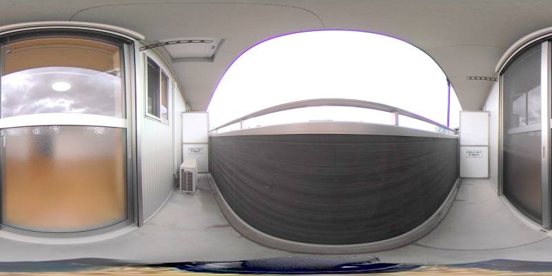 パノラマ画像バルコニー