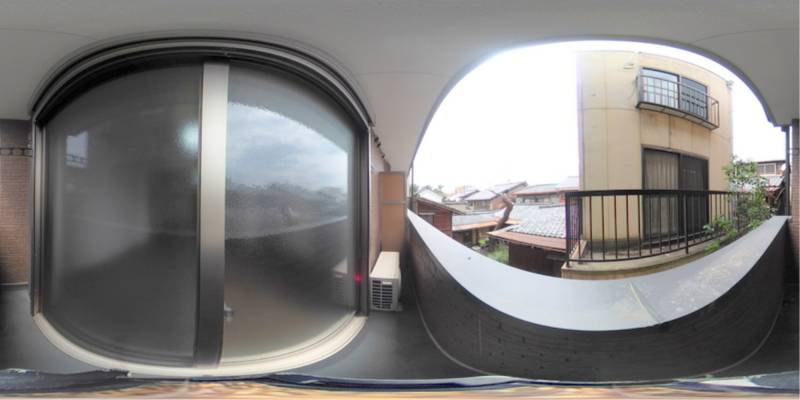 パノラマ画像バルコニー