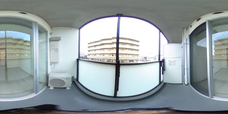 パノラマ画像バルコニー