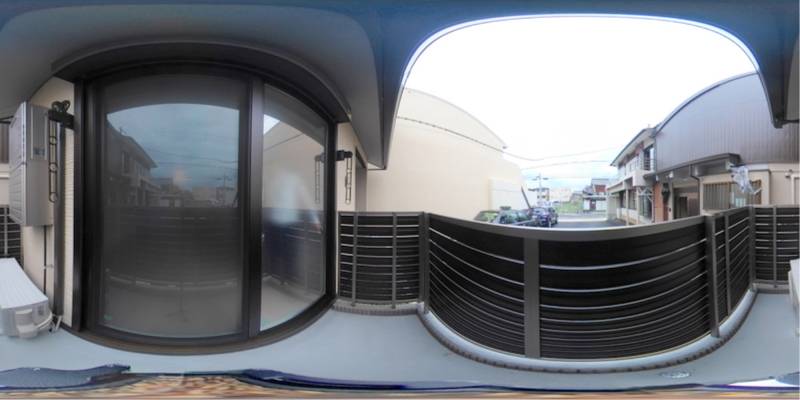 パノラマ画像バルコニー