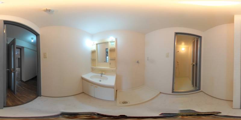 パノラマ画像洗面所