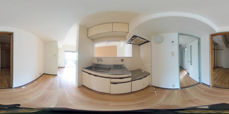 パノラマ画像キッチン