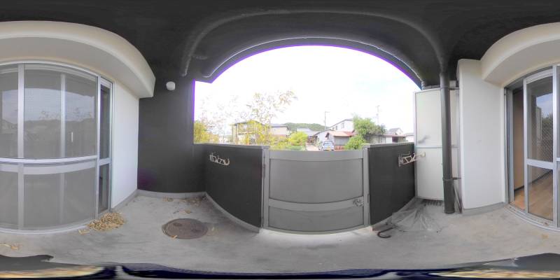 パノラマ画像バルコニー