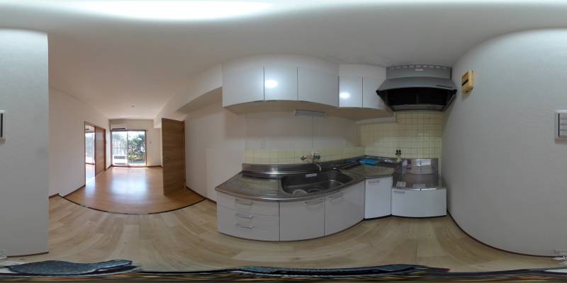 パノラマ画像キッチン