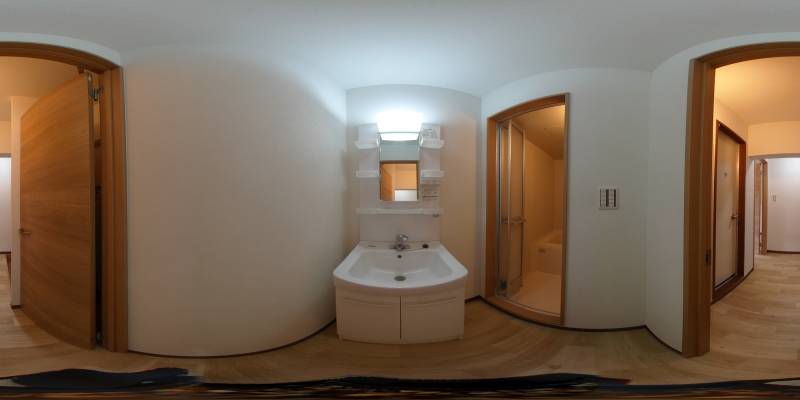 パノラマ画像洗面所