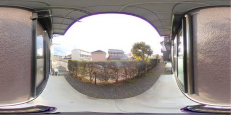 パノラマ画像バルコニー