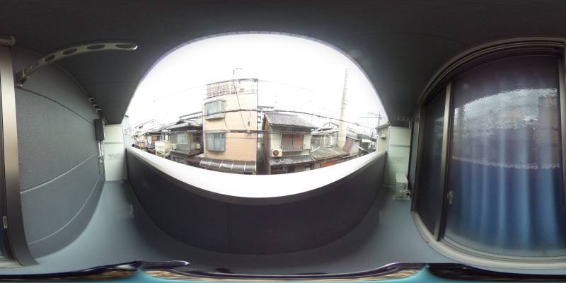 パノラマ画像バルコニー