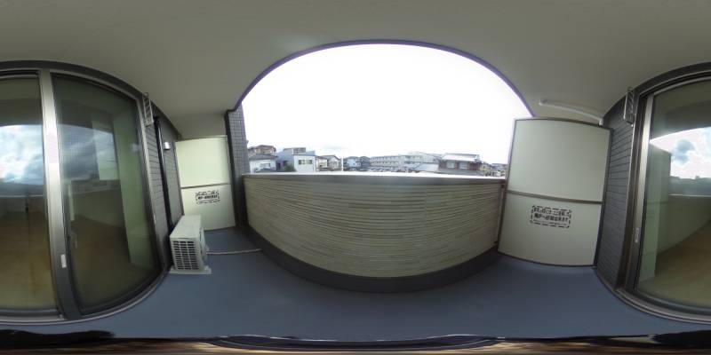 パノラマ画像バルコニー