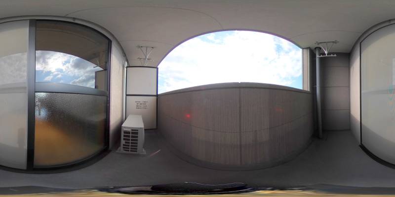 パノラマ画像バルコニー