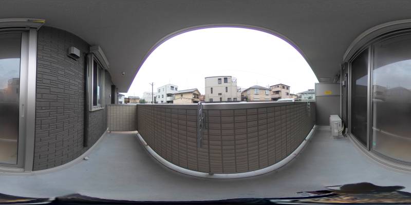 パノラマ画像バルコニー