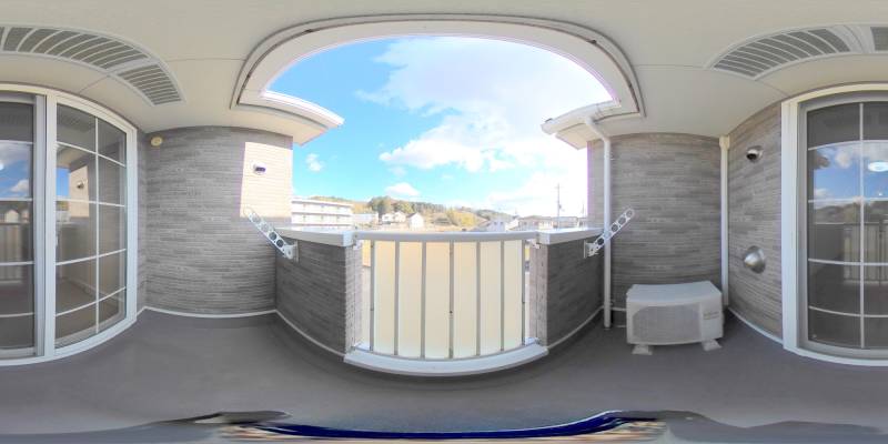 パノラマ画像バルコニー