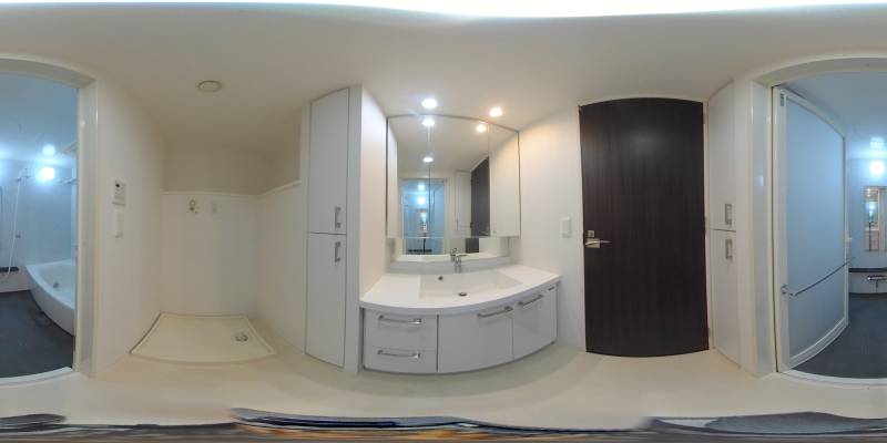 パノラマ画像洗面所