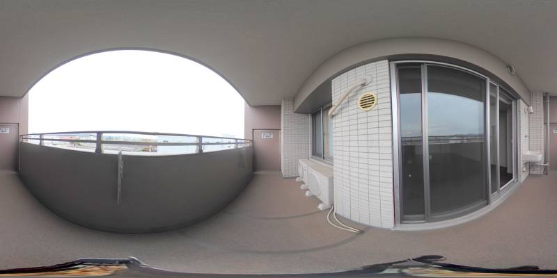 パノラマ画像バルコニー