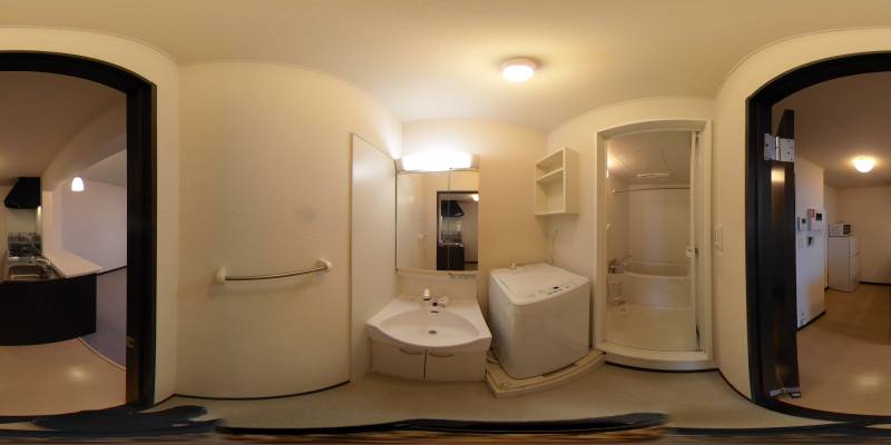 パノラマ画像洗面所