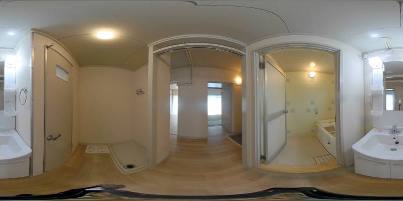 パノラマ画像洗面所