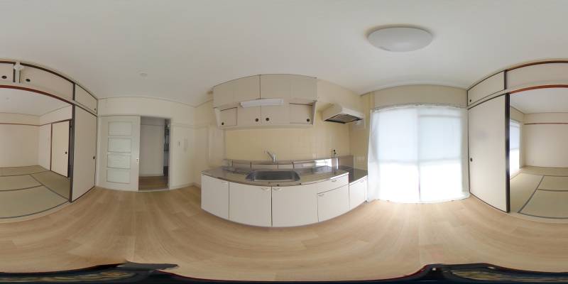 パノラマ画像キッチン