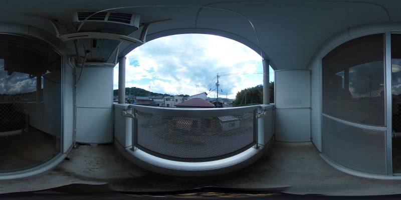 パノラマ画像バルコニー