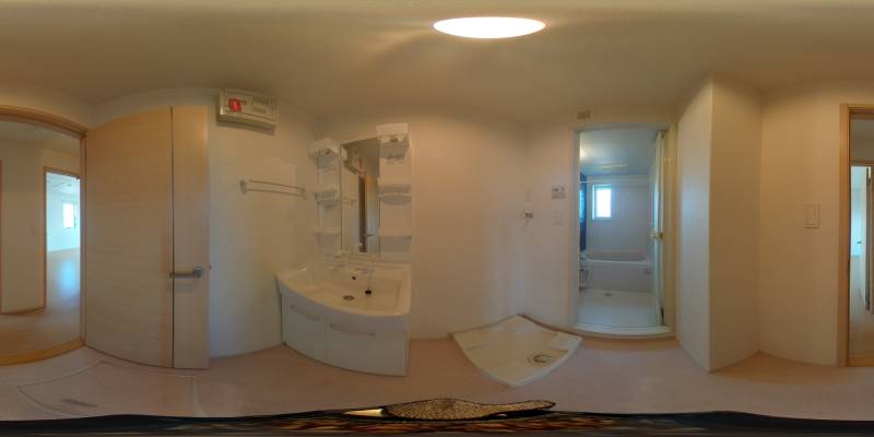 パノラマ画像洗面所