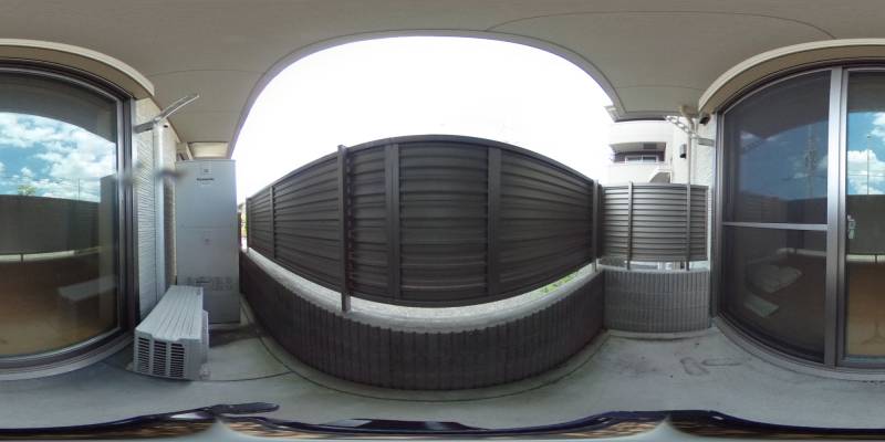 パノラマ画像バルコニー