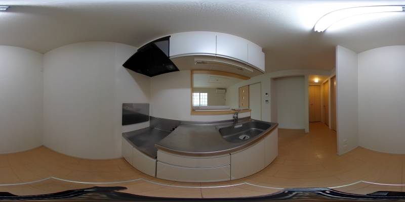パノラマ画像キッチン