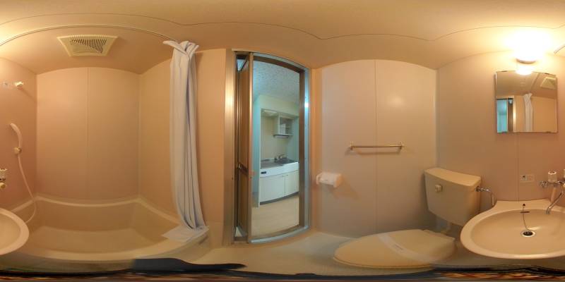 パノラマ画像バスルーム