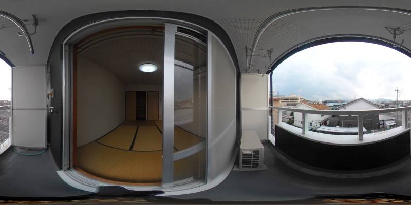 パノラマ画像バルコニー