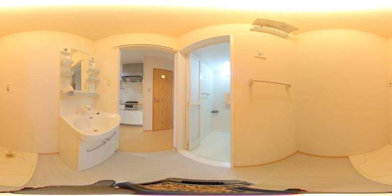 パノラマ画像洗面所