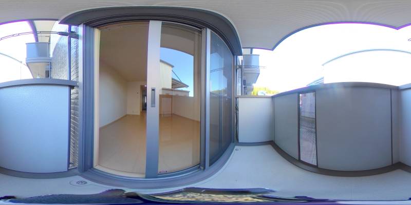 パノラマ画像バルコニー