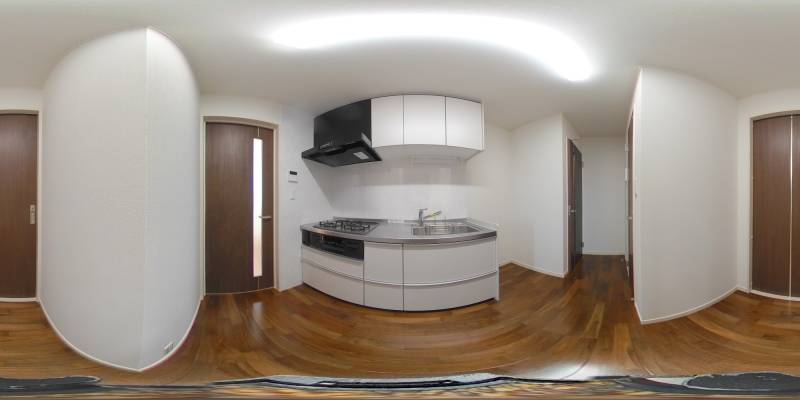 パノラマ画像キッチン