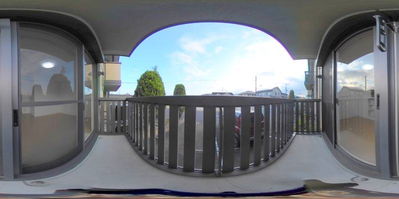 パノラマ画像バルコニー