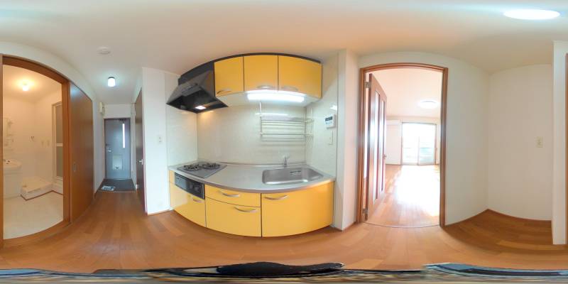 パノラマ画像キッチン