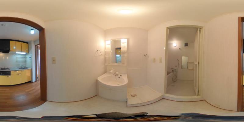 パノラマ画像洗面所