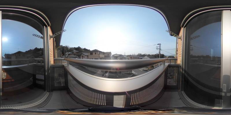 パノラマ画像バルコニー