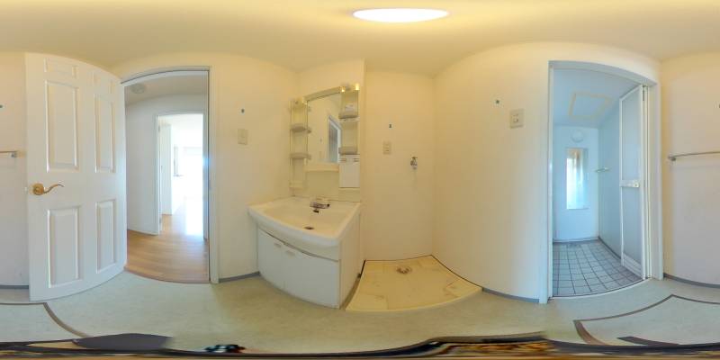 パノラマ画像洗面所