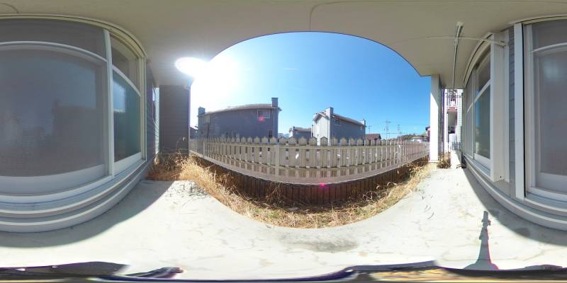 パノラマ画像庭