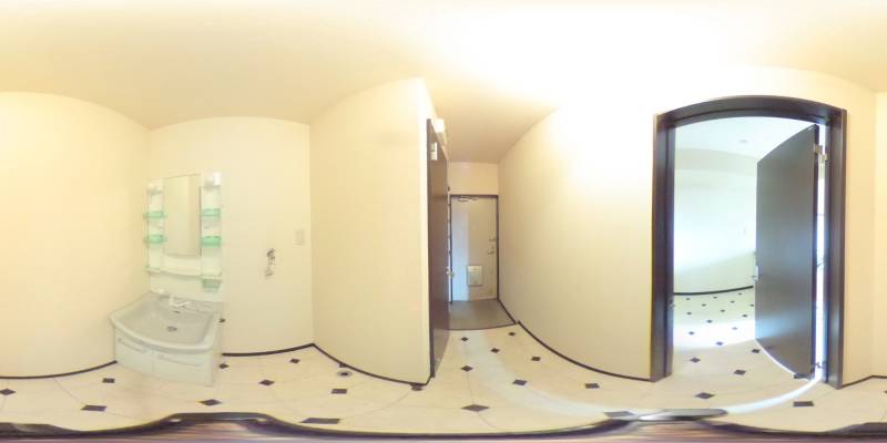 パノラマ画像洗面所