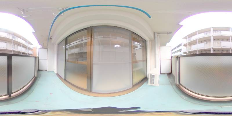 パノラマ画像バルコニー