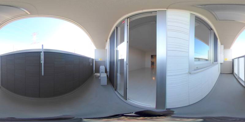 パノラマ画像バルコニー