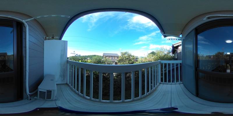 パノラマ画像バルコニー