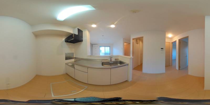 パノラマ画像キッチン