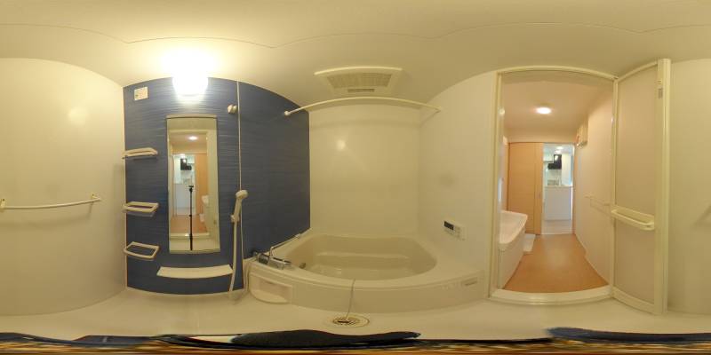 パノラマ画像バスルーム