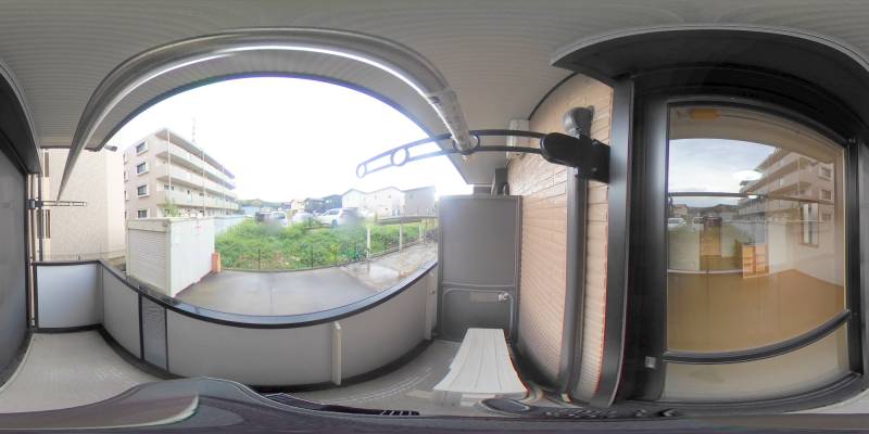 パノラマ画像バルコニー