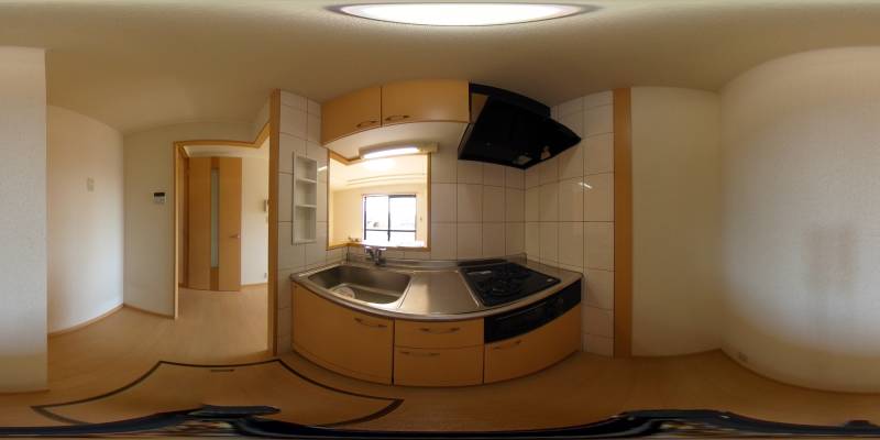 パノラマ画像キッチン