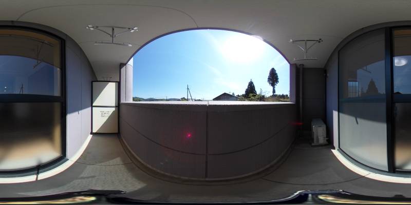 パノラマ画像バルコニー