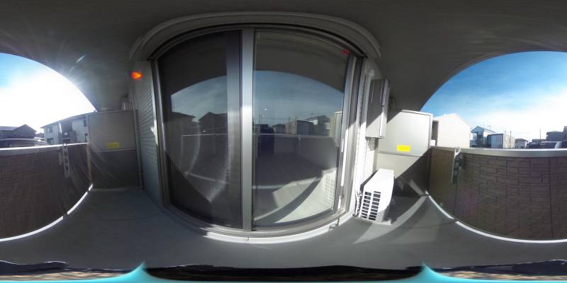 パノラマ画像バルコニー