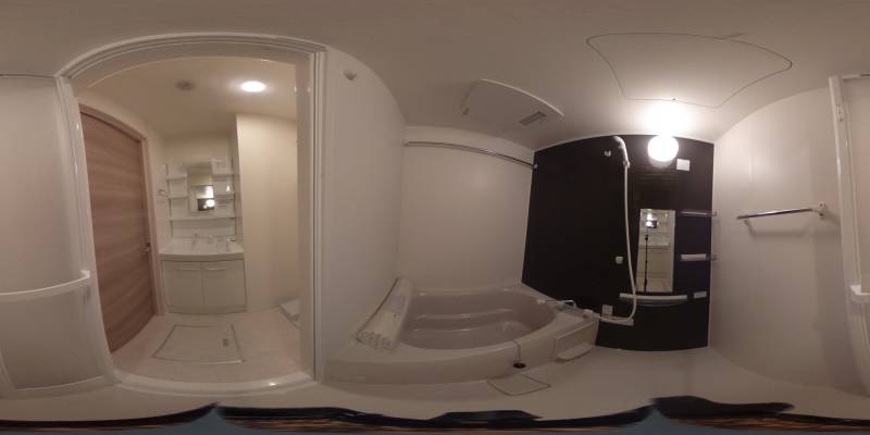 パノラマ画像バスルーム