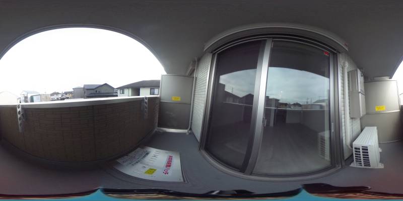 パノラマ画像バルコニー