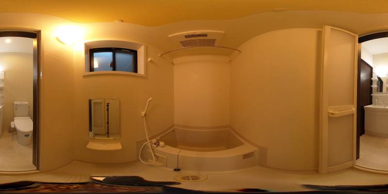 パノラマ画像バスルーム