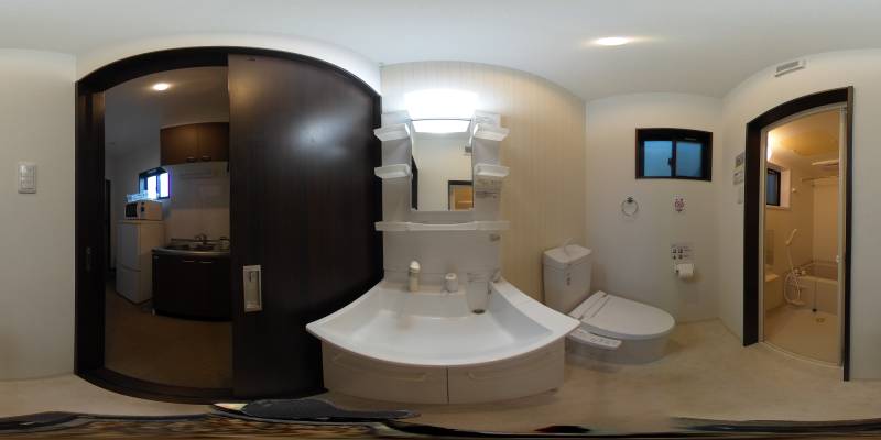 パノラマ画像洗面所